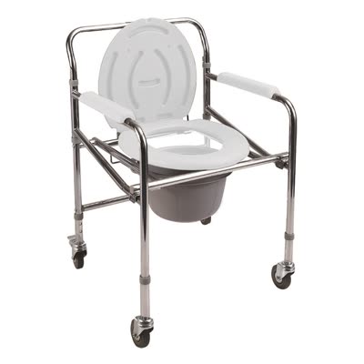 Poylin Klozetli katlanabilir tekerlekli sandalye (Model 7571)
