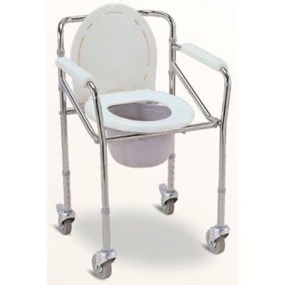 Klozetli Katlanabilir Tekerlekli Sandalye - Ergonomik ve Pratik