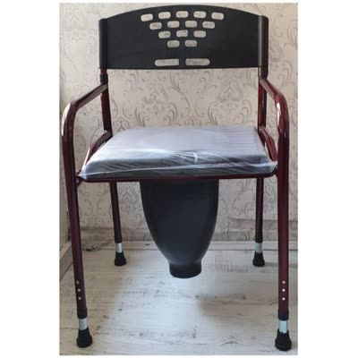 Hasta Sandalyesi Deri Döşemeli Klozet Plastik Hunili Direk Wc Alaturka Tuvalet Üzerine Uygun (Model 89695)