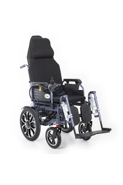 Creative CR-8012 Akülü Tekerlekli Sandalye KUMANDALI MİNDER HEDİYELİ Motorlu Sırtı Yatar, Motorlu Ayakları Kalkar